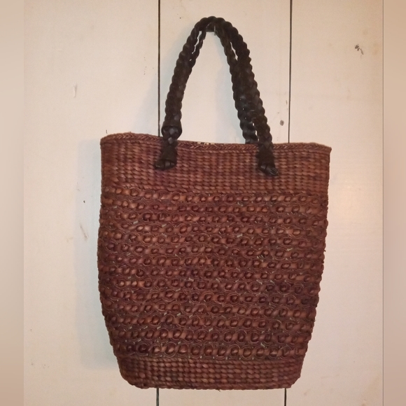 Nwt Liz Claiborne straw tote bag - Picture 3 of 4